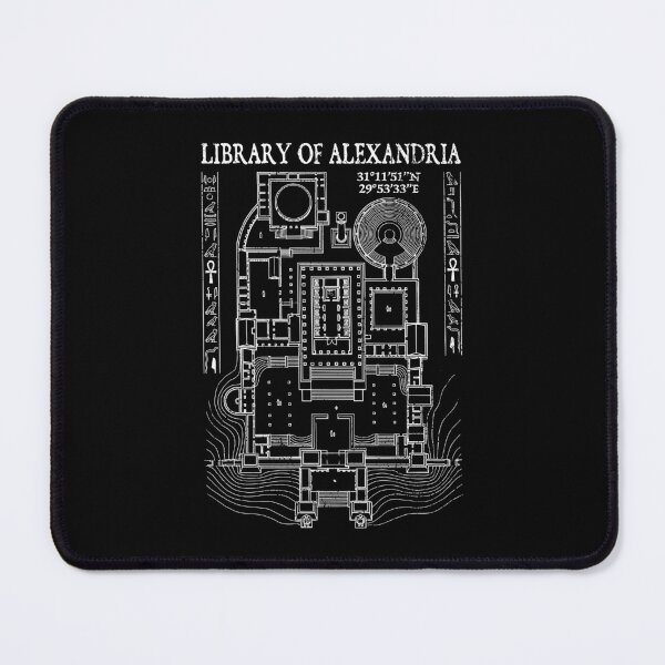 Item preview, Library Of Alexandria Floor plan Archaeology Archaeologist designed and sold by GrandeDuc.
