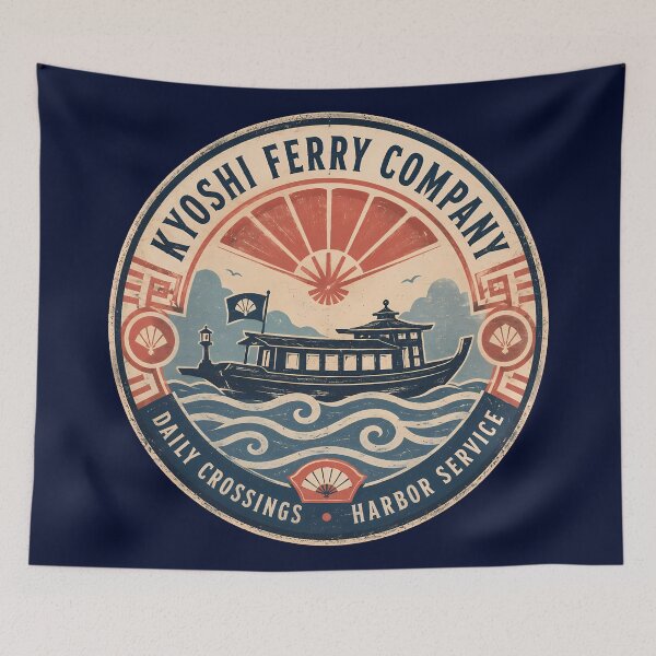Item preview, Kyoshi Ferry Company Harbor Badge designed and sold by agearb.