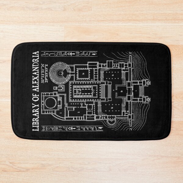 Item preview, Library Of Alexandria Floor plan Archaeology Archaeologist designed and sold by GrandeDuc.