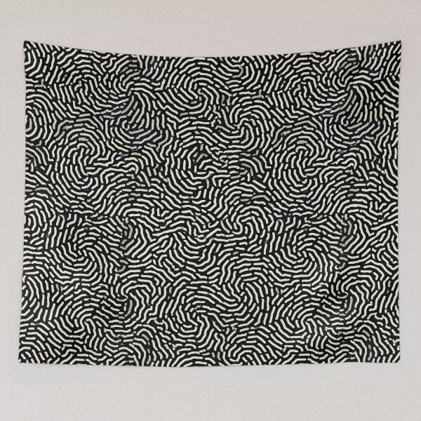 Item preview, Complex Monochrome Maze Flow Art designed and sold by Piotrek0001.