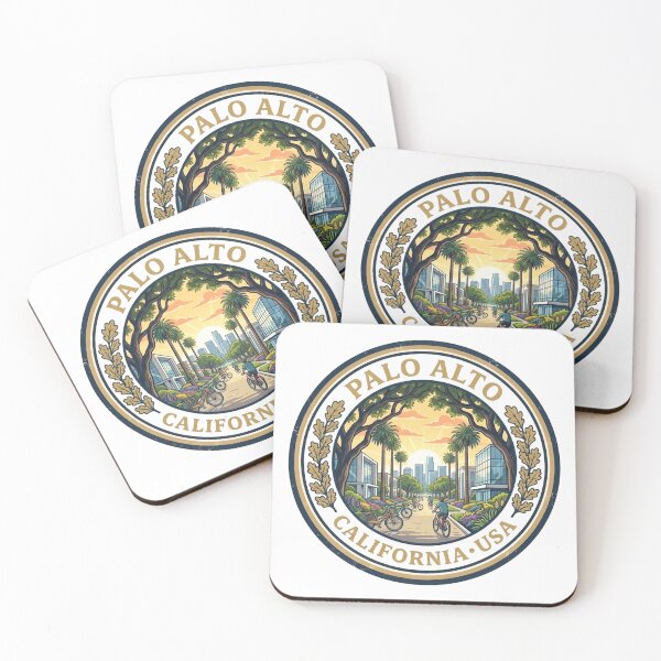 Item preview, Vintage Palo Alto California Travel Badge designed and sold by Mathias Yakubu Design.