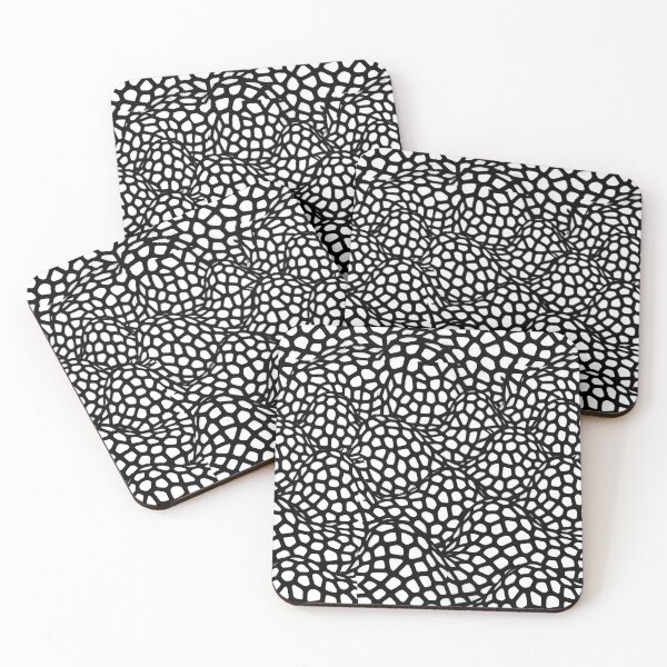 Item preview, Monochrome Bubble Grid Vector Flow designed and sold by Piotrek0001.