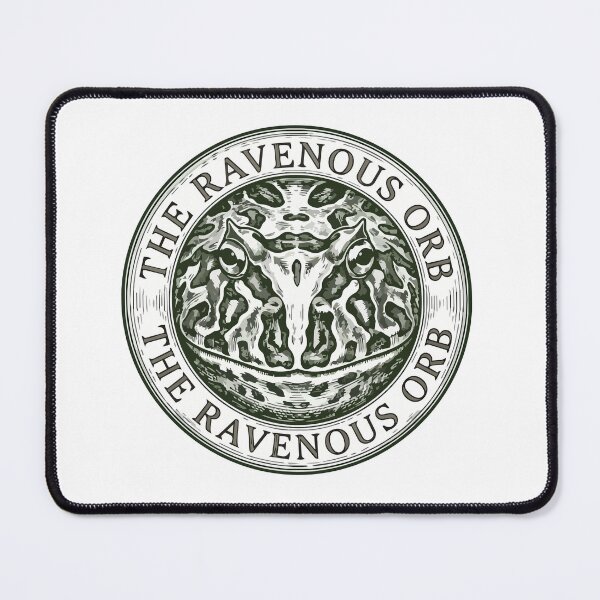 Item preview, The Ravenous Orb Vintage Etching Pacman Frog Art designed and sold by Arc2020.