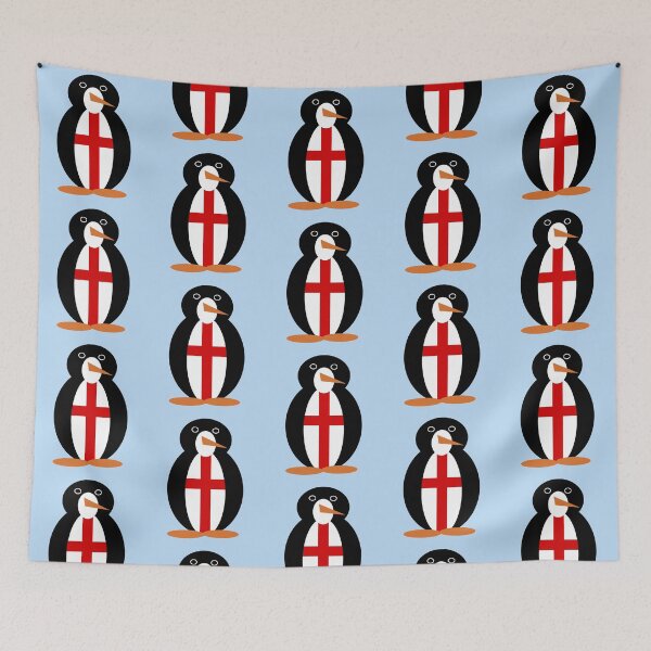 Item preview, England Flag Ms. Penguin St George's Cross Design designed and sold by AuntieShoe.