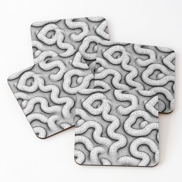 Item preview, 3D Grey Tubular Worm Flow Art designed and sold by Piotrek0001.