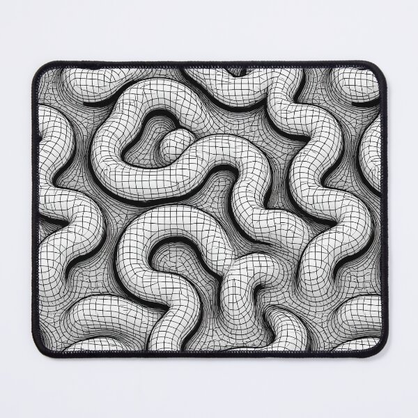 Item preview, 3D Grey Tubular Worm Flow Art designed and sold by Piotrek0001.