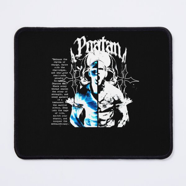 Item preview, Fighter Split Face Half Blue Glowing Half B&W designed and sold by Imadesigner.