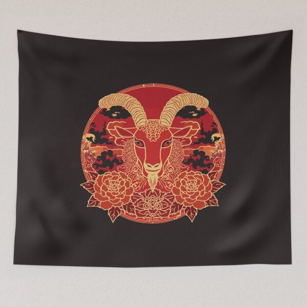 Item preview,  Fire Goat 2027 Chinese Zodiac Year of the Goat  designed and sold by Lucky 777.