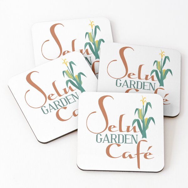 Item preview, Selu Garden Cafe Typography Logo Design with Corn Stalk Illustration designed and sold by nuapkw.