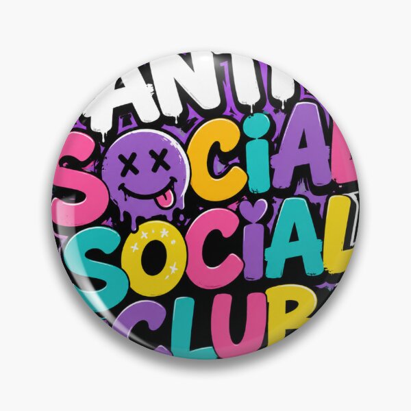 Item preview, Club social antisocial designed and sold by Suadela Branding.