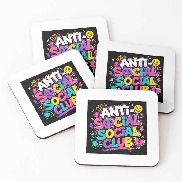 Item preview, Club social antisocial designed and sold by Suadela Branding.