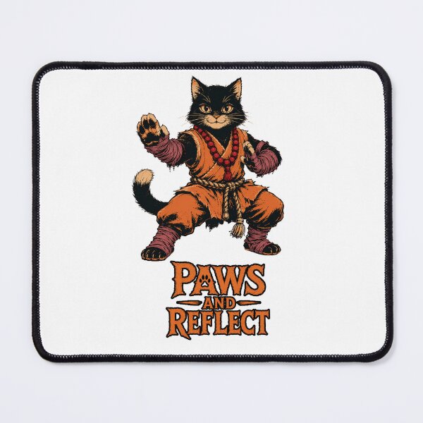 Item preview, Paws and Reflect | Funny Martial Arts Cat designed and sold by Bisonia.