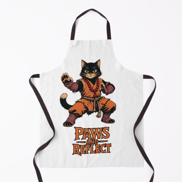 Item preview, Paws and Reflect | Funny Martial Arts Cat designed and sold by Bisonia.
