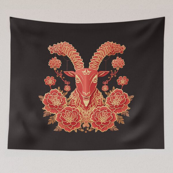 Item preview, Fire Goat 2027 Chinese Zodiac Year of the Goat  designed and sold by Lucky 777.