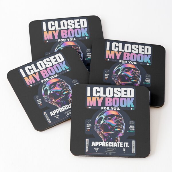 Item preview, I Closed My Book for You. Appreciate It designed and sold by StockAnime.