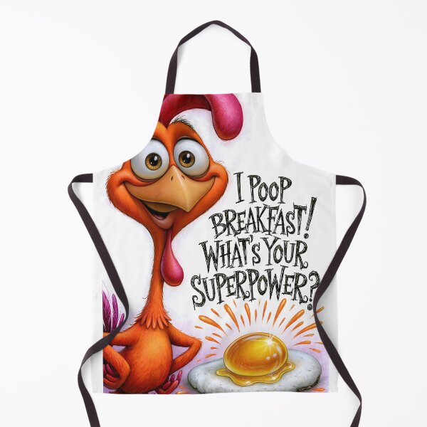 Item preview, Cheerful Chicken Character with Egg Breakfast Theme designed and sold by Artessie.