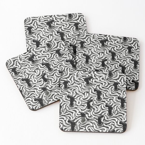 Item preview, 3D Grey Node Grid Abstract Art designed and sold by Piotrek0001.