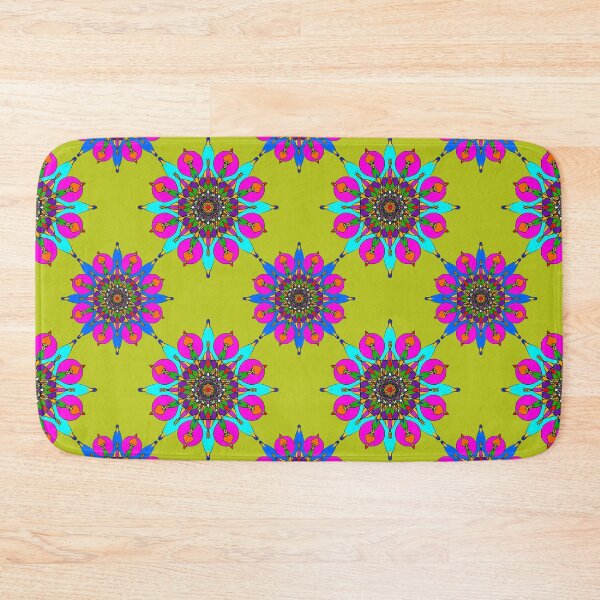 Item preview, Colorful Floral Mandala Seamless Pattern for Textile, Wallpaper and Surface Design with Geometric Symmetry designed and sold by MeawExoplanet.