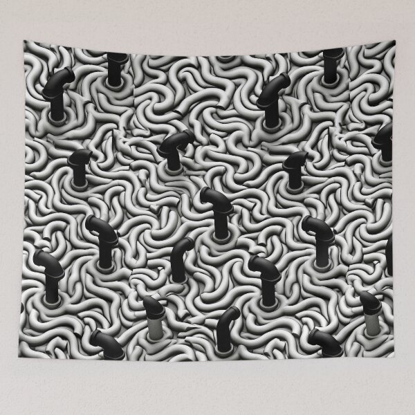 Item preview, 3D Grey Node Grid Abstract Art designed and sold by Piotrek0001.
