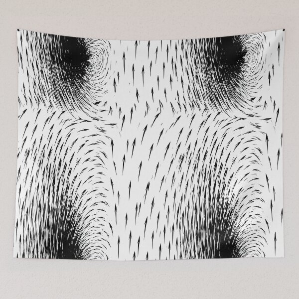 Item preview, Stretched Monochrome Particle Flow Field designed and sold by Piotrek0001.
