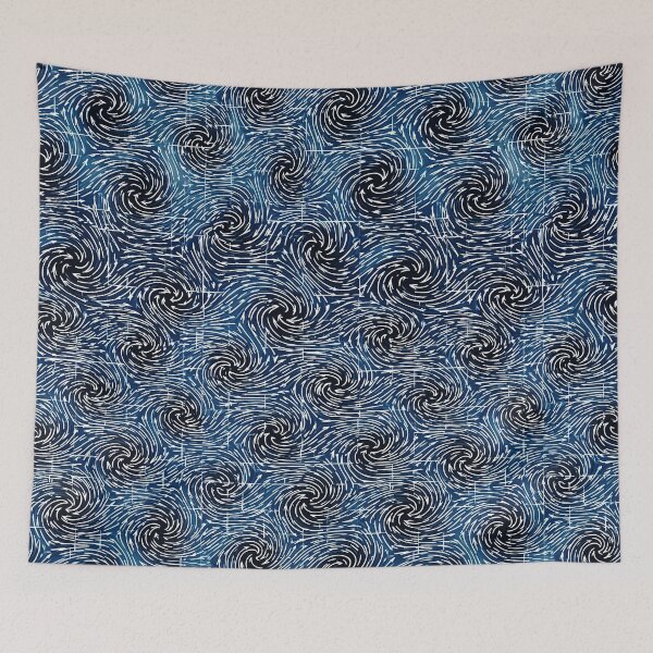 Item preview, Arte matemático en espiral del vórtice azul designed and sold by Piotrek0001.