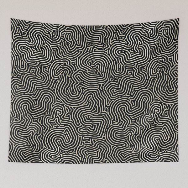 Item preview, Geometric Labyrinth Vector Line Pattern designed and sold by Piotrek0001.