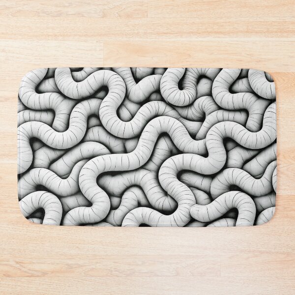 Item preview, White Pipe Worm 3D Flow Field designed and sold by Piotrek0001.