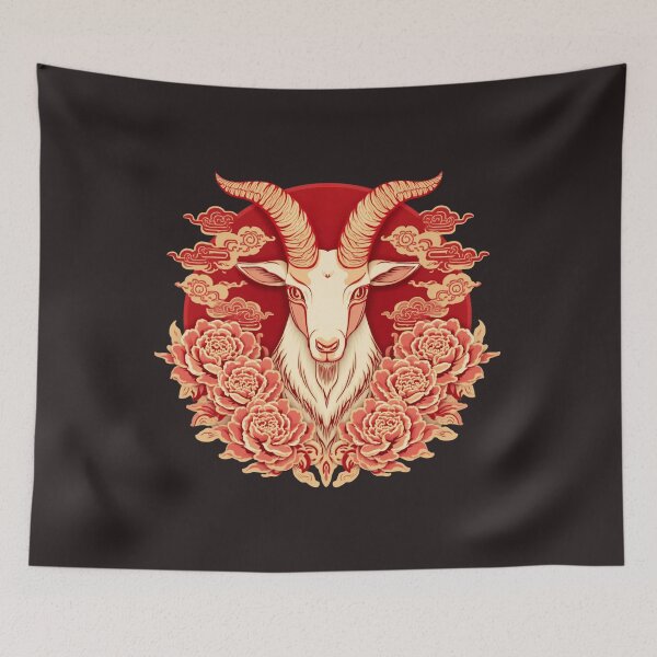 Item preview, Fire Goat 2027 Chinese Zodiac Year of the Goat  designed and sold by Lucky 777.