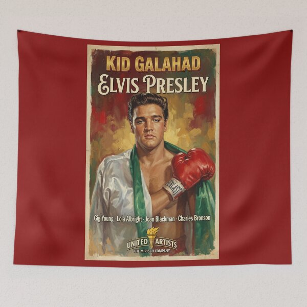 Item preview, ​Elvis Presley Kid Galahad Vintage Boxing Portrait Poster designed and sold by ElvisVintagePosters.