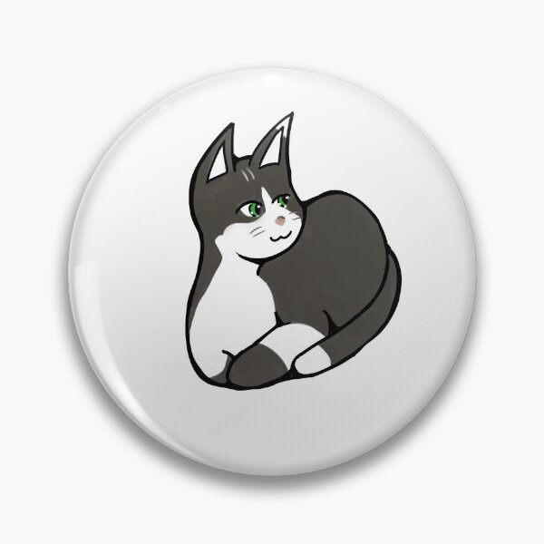 Item preview, Black and White Cat Esha Loafing designed and sold by YHK13.