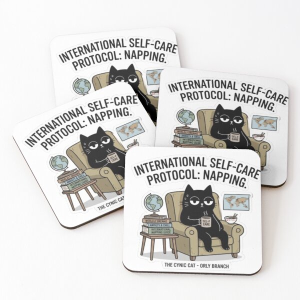Item preview, The International Guide to the Cynical Cat's Nap designed and sold by Gabzerinho.