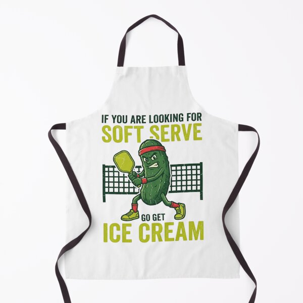 Item preview, Funny Pickleball Player Pickle Soft Serve Ice Cream Retro Vintage Sports Joke Design Gift designed and sold by raedattia.