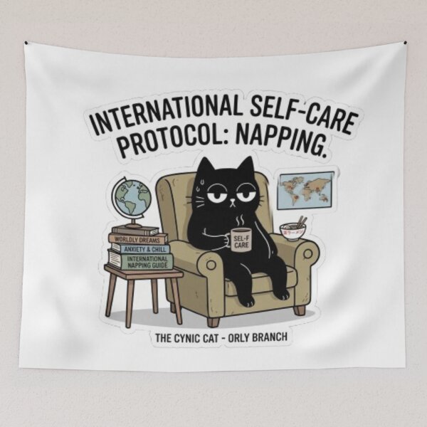 Item preview, The International Guide to the Cynical Cat's Nap designed and sold by Gabzerinho.