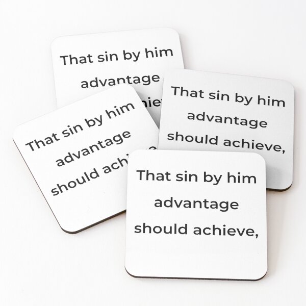 Item preview, “That sin by him advantage should achieve,” - print black designed and sold by ariksworld.