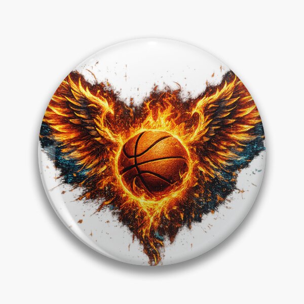 Item preview, Phoenix Wings Flaming Basketball Energy  designed and sold by CodePaws Creations.