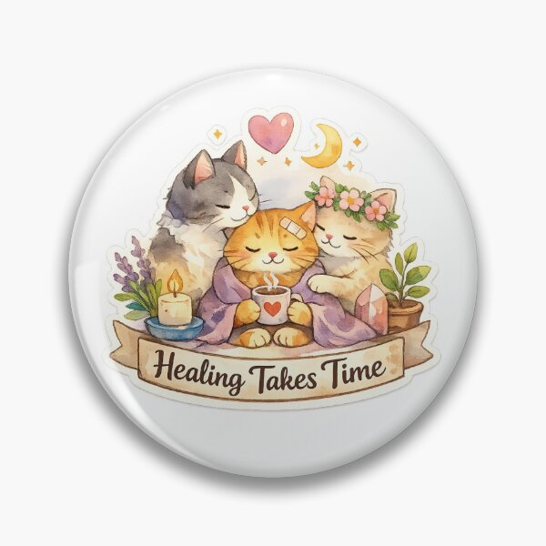 Item preview, Healing takes time cats designed and sold by Krachtvanjehart.