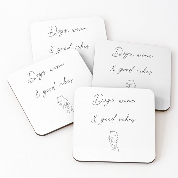 Item preview, Dogs, wine & good vibes designed and sold by Pixel 6 Designs.