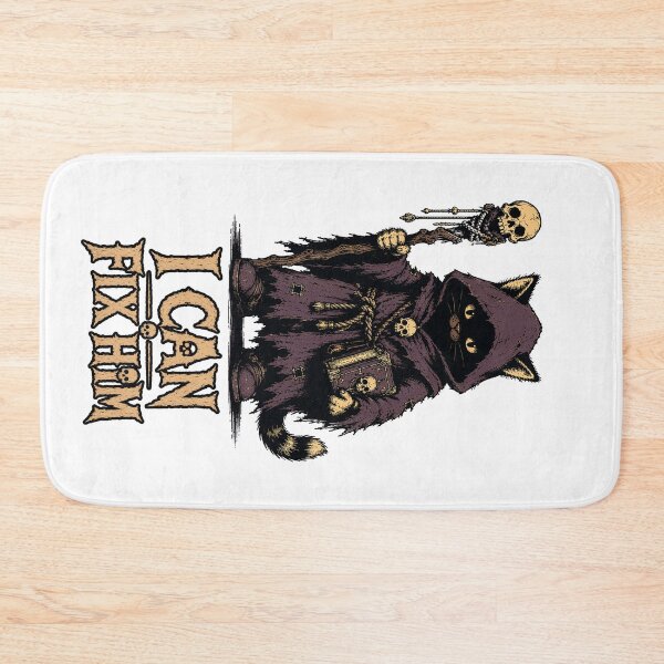 Item preview, I Can Fix Him | Funny Necromancer Cat designed and sold by Bisonia.
