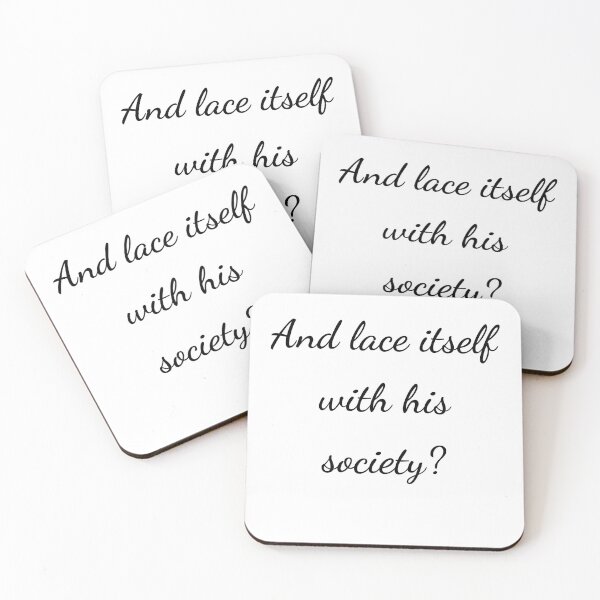 Item preview, “And lace itself with his society?” - handwriting black designed and sold by ariksworld.