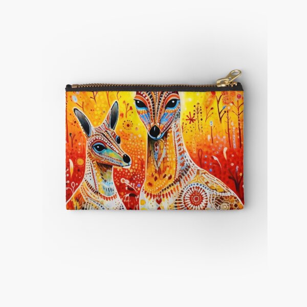 Item preview, Aboriginal Inspired Dot Art - Kangaroo Sunset Australian Wildlife designed and sold by GrinGalore.