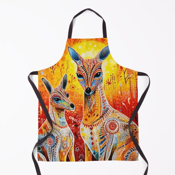 Item preview, Aboriginal Inspired Dot Art - Kangaroo Sunset Australian Wildlife designed and sold by GrinGalore.