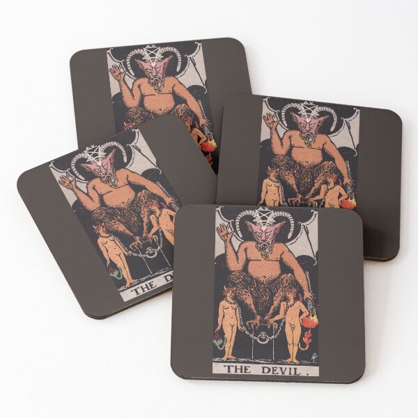 Item preview,  Vintage Seamless - The Devil Tarot Card Pattern  designed and sold by energyoflove333.
