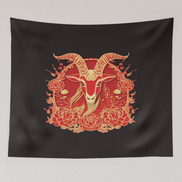 Item preview, Fire Goat 2027 Chinese Zodiac Year of the Goat  designed and sold by Lucky 777.