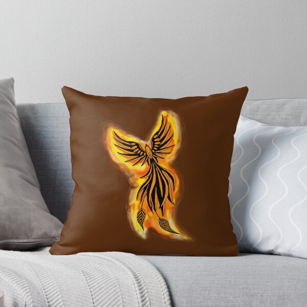 Item preview, Classic Fire Phoenix - Golden Flame Mythical Firebird Art designed and sold by URSM.