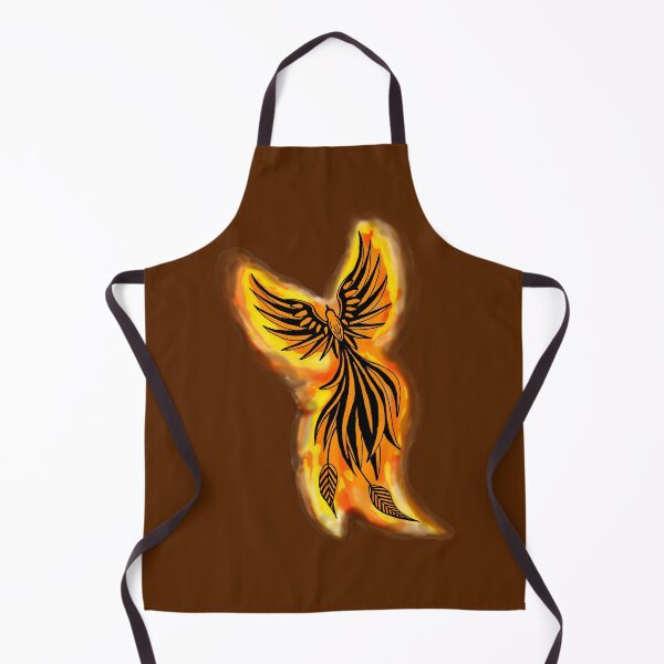 Item preview, Classic Fire Phoenix - Golden Flame Mythical Firebird Art designed and sold by URSM.