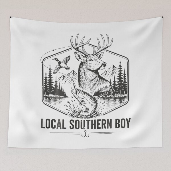 Item preview, Youth Boy Local Deer Duck Camo Trout Fishing Hunting designed and sold by AliciaFlorida.