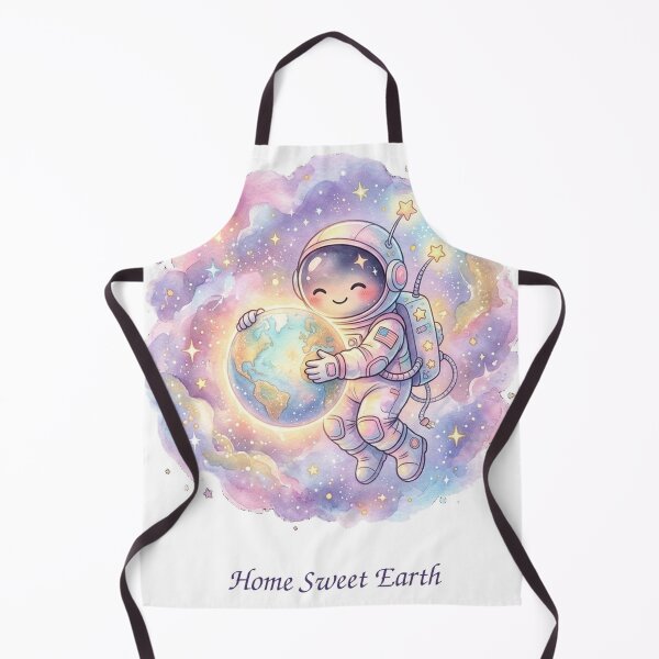 Item preview, Cute Astronaut Hugging Planet Earth Pastel Watercolor Design designed and sold by RoyArt0.