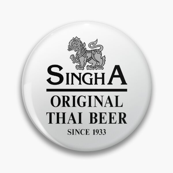 Item preview, Singha Beer Official White and Silver Thai Mythological Lion Logo designed and sold by nuapkw.