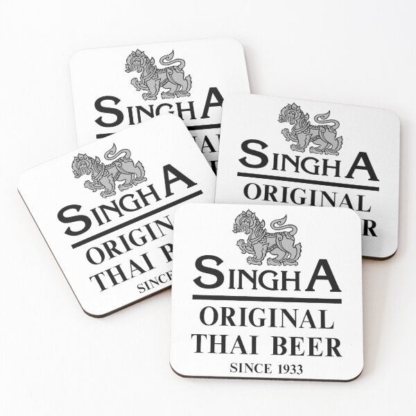 Item preview, Singha Beer Official White and Silver Thai Mythological Lion Logo designed and sold by nuapkw.