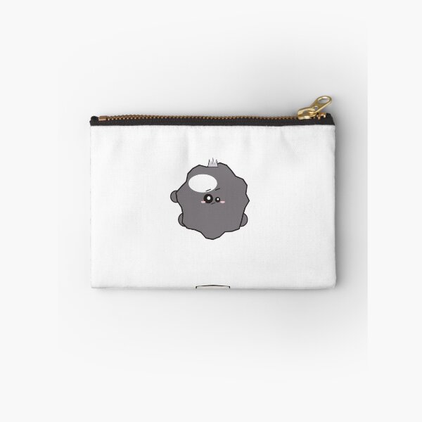Item preview, Blorpiks No.07 — Sable | Sassy Grey Crowned Blob Sticker designed and sold by VanSum.